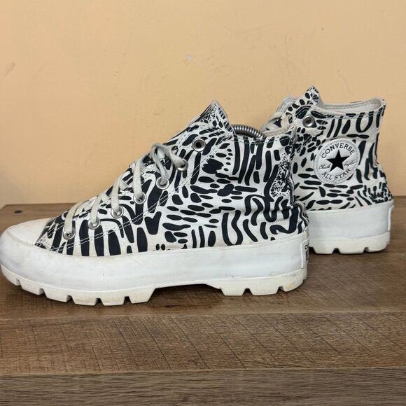 SIZE 8 Converse Chuck Taylor All Star Lugged Womens Platform Shoes jungle - Picture 3 of 7